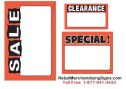 Fluorescent Price Cards 4 sizes to choose from